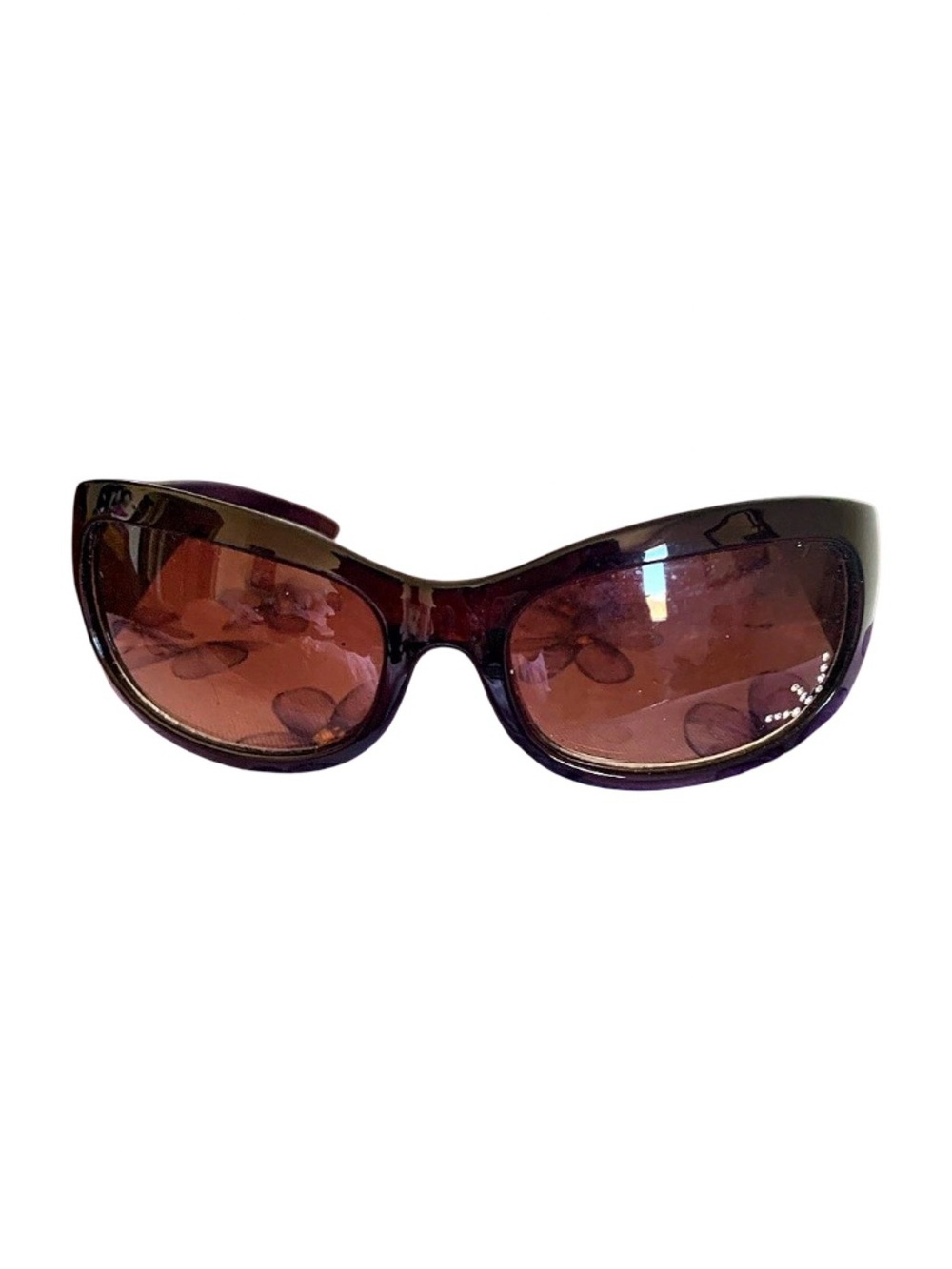 Brown Embellished Sunglasses Like New